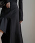 Asymmetric Flare Hem Skirt